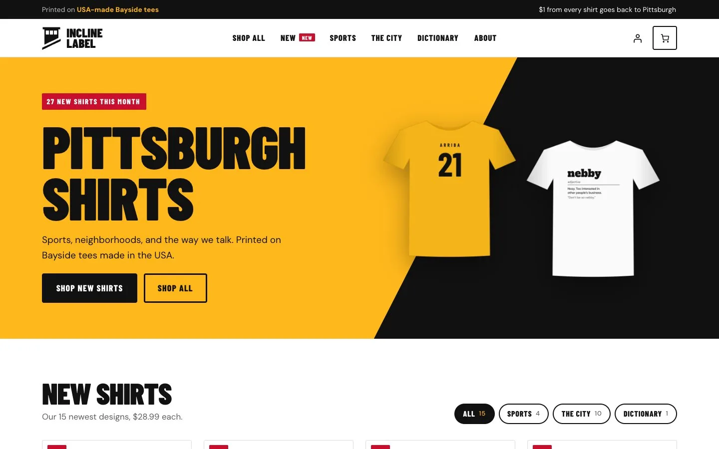 Incline Label homepage